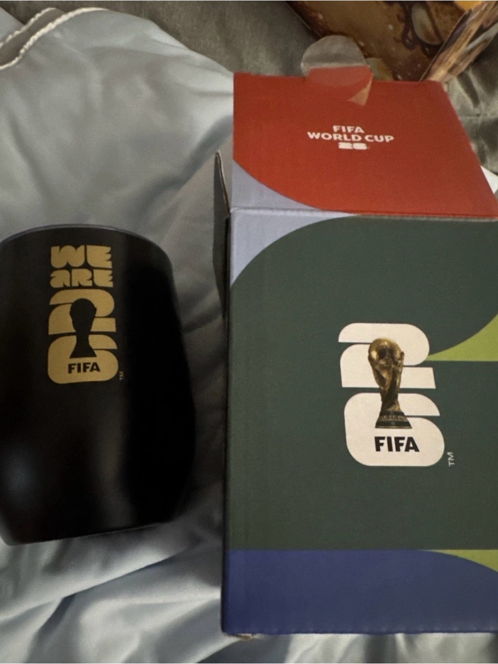 FIFA Black & Gold Insulated Water Bottle - Official World Cup Design